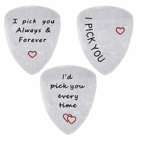 Mand Kæreste Gaver, Guitar Picks Gaver Til Musiker Mand Kæreste Far, Bryllup Valentinsdag