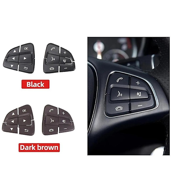 Multifunksjonsrattbryterknapper For Ab Gla Gls W176 W246 W166 0999050600 0999050700 Svart