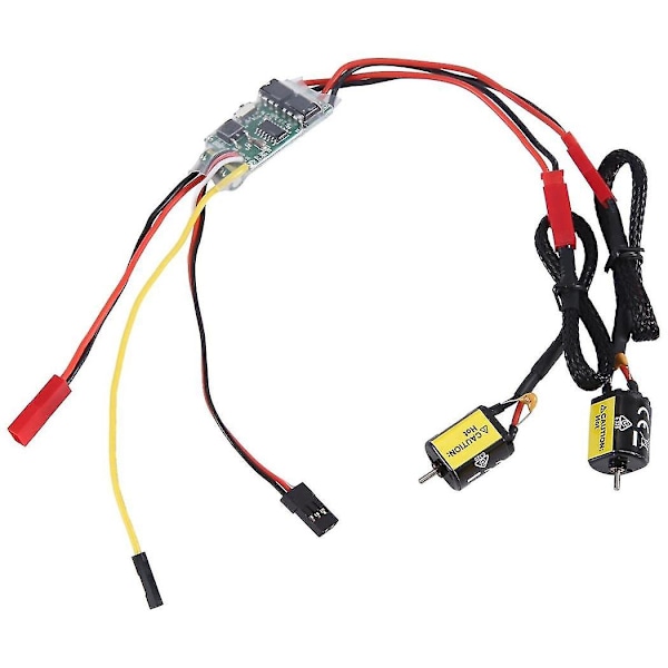 1 stk. Dobbeltrettet Børstet ESC 2s-3s Lipo 5a ESC Hastighedskontrol med 2 stk. 030 88t Børstet Motor til RC Model