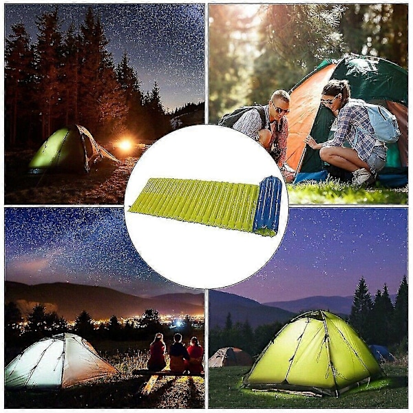 Självuppblåsande Luftmadrass Utomhus Camping Vandring Sovmadrass Bärbar