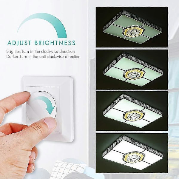 Dimmer Switch, 220-240v 5-200w Smart Knapp Ljusbrytare Och Dimmers Dimmer Switch