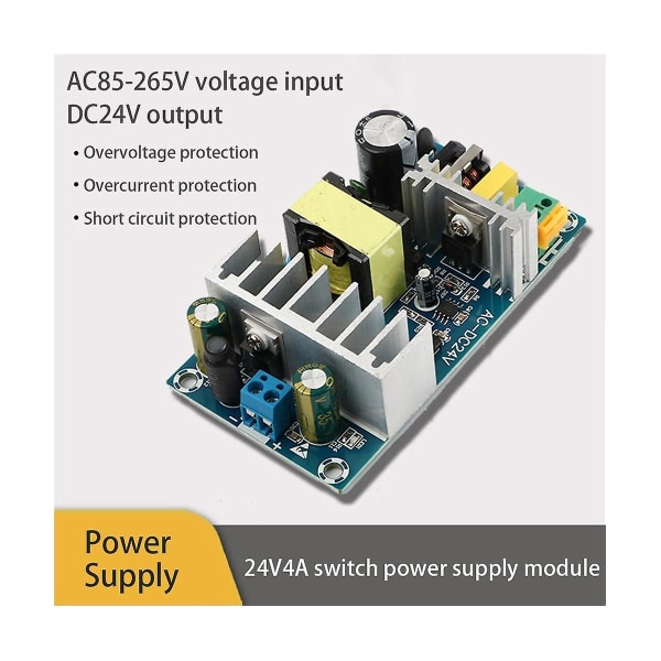 100W 24V 4A Højtydende Skiftende Strømforsyningskort Ac85-265V Universal 50hz/60hz Ac-dc Strømforsyning