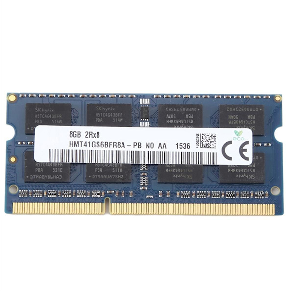 8 GB DDR3 Laptop RAM-minne + Kylväst 2Rx8 1333MHz PC3-10600 204 Stift 1.35V SODIMM för Laptop