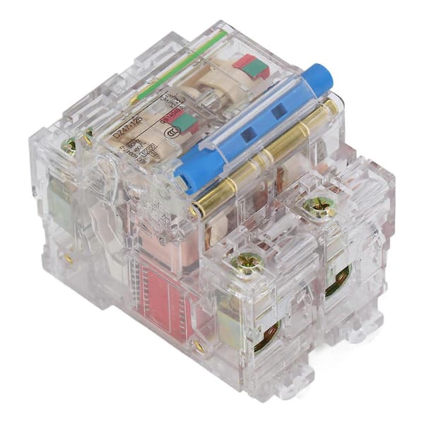 Transparent Strømbryter 2P Høy Sensitivitet Enkel Observasjon Strømbryter Luftbryter for AC Systemer 400V 100A YEMAA
