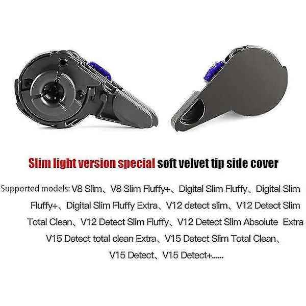 Rullebørste Bar End Cap Deksel for Digital Slim, V8 Slim, V12 V15 Detect Slim Støvsuger