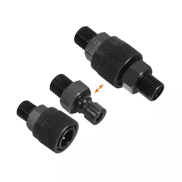 Hydraulinen pikaliitinsetti M14x1.5mm Urosputkiliitin Musta