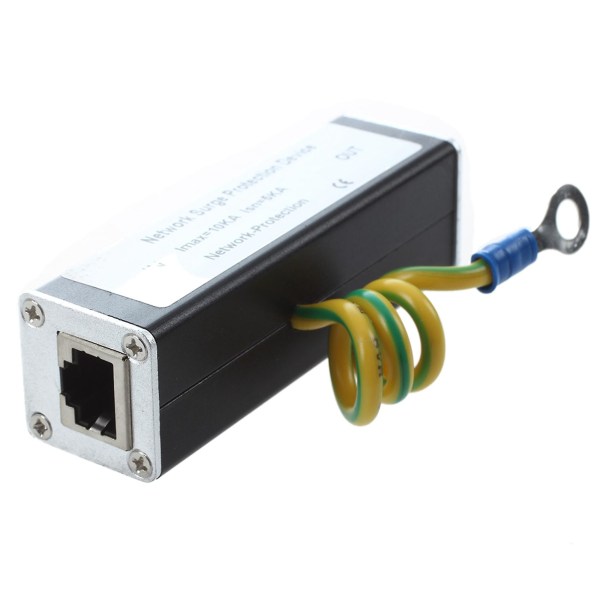 2x Rj45 Plugg Ethernet Network Surge Protector Thunder Arrester 100mhz