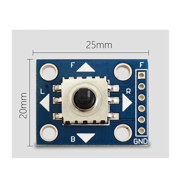 5-vejs Navigationstastmodul 5d Rocker Mikrocontroller Multifunktionel Bærbar Praktisk Tastatur S