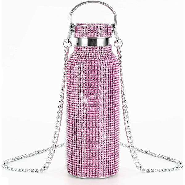 Bling Diamant Termoflaske. Glitter Vandflasker. - Rustfrit stål