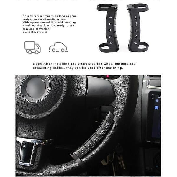 Universal Multifunktionell Trådlös Rattskontroll Bluetooth DVD Navigation Knappar