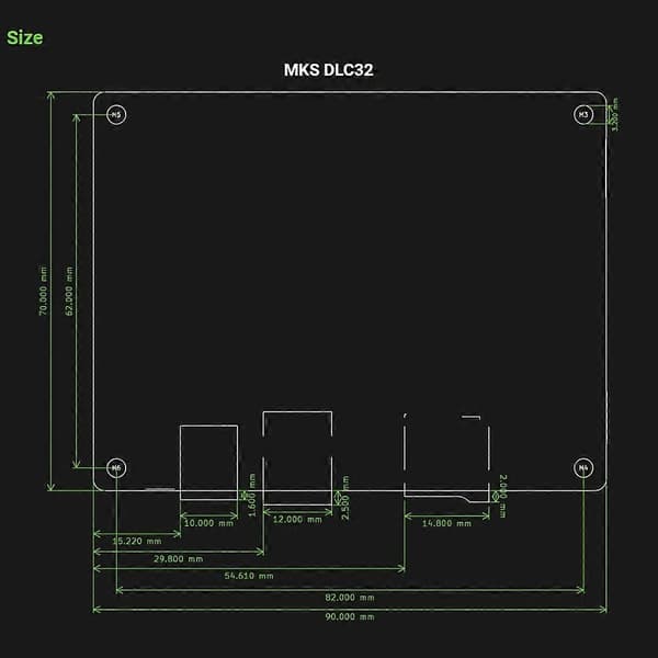MKS DLC32 V2.0 Offline Kontroll 32Bits ESP32 WIFI GRBL TFT Desktop Laser Graveringsmaskin DIY Uni