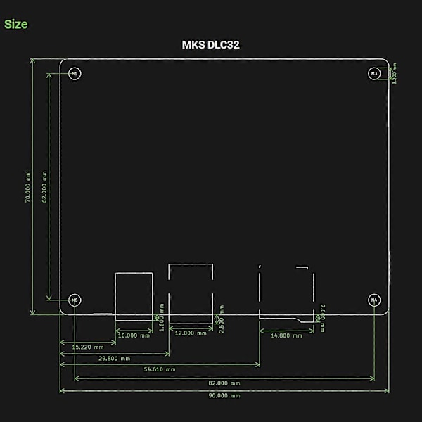 MKS DLC32 V2.0 Offline-ohjaus 32-bittinen ESP32 WIFI GRBL TFT Työpöytä Laserkaiverruskone DIY Uni