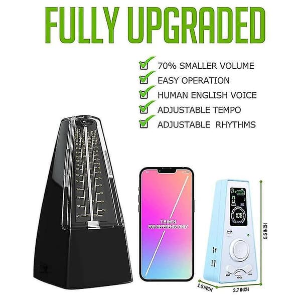 Elektronisk Metronom Digital Metronom Universal Metronom För Piano Metronom För Gitarr Violin Dr
