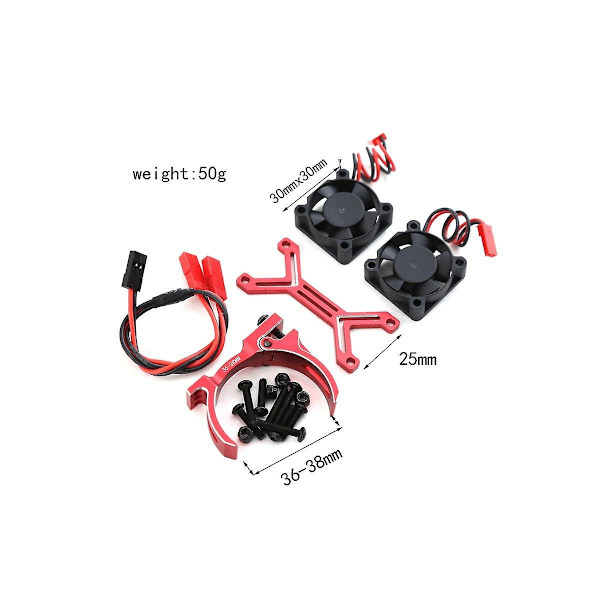 540 550 3650 3660 3670 Motor Varmekjøler Vifte 36-38Mm Motor for 1/8 1/10 RC Bil Axial SCX10 TR