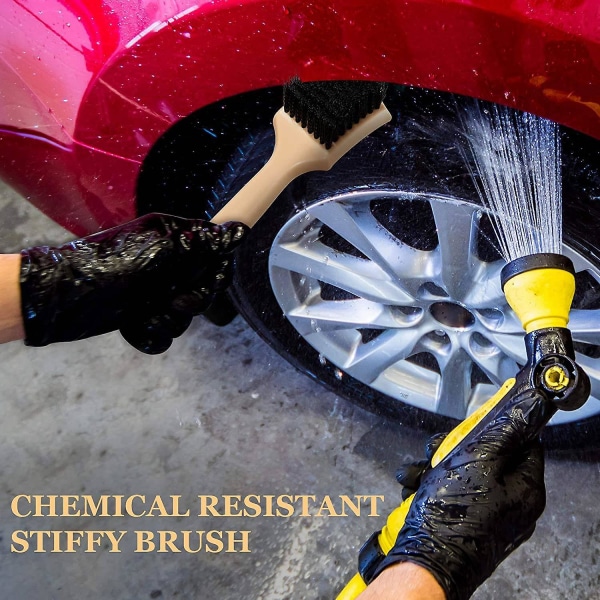 2kpl Auton mattoverhoilun puhdistusharja auton pyörät ja renkaat harja auton yksityiskohtien harjat auton pesu Ac