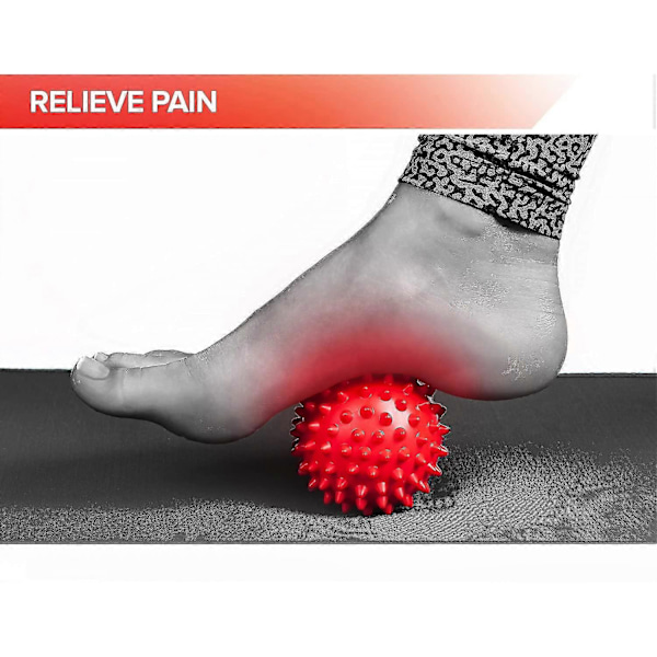 3-pak Massagebolde til Fod, Ryg, Muskler - Blød til Fast Massagerulle Kuglesæt til Plantar Fasciitis, Triggerpunktterapi, Træning, Yoga, Dyb