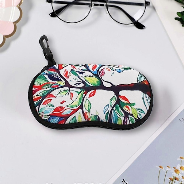 Pu Læder Brille Etui Bærbare Organizer Tasker Med Bælteklips Til Mænd Kvinder-Style1