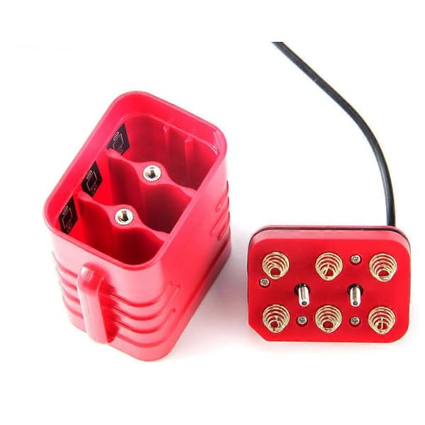 12V Vandtæt Batterikasse med USB-interface, understøtter 6x 18650 batterier
