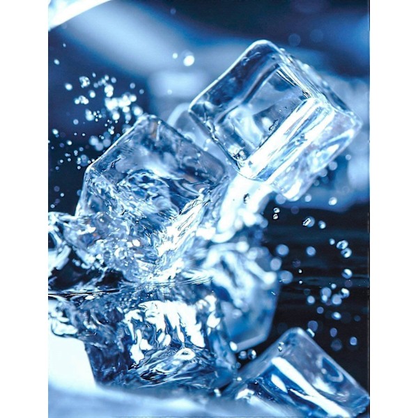 Klar Falska Isbitar, 20 ST 3cm Plast Isbitar Klar Akryl Falska Isbitar Dekorativa Kristall Isstenar