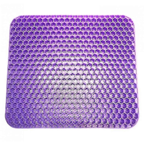 Gel Sittdyna, dubbeltjock äggsittdyna (Lila)