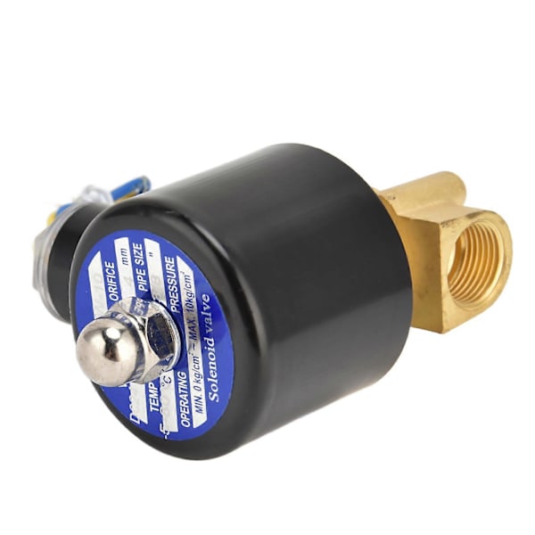 2W?040?10 G3/8 tommer Magnetventil Messingmembran Normalt Lukket Elektrisk Magnetventil til Vand Luft Olie DC24V