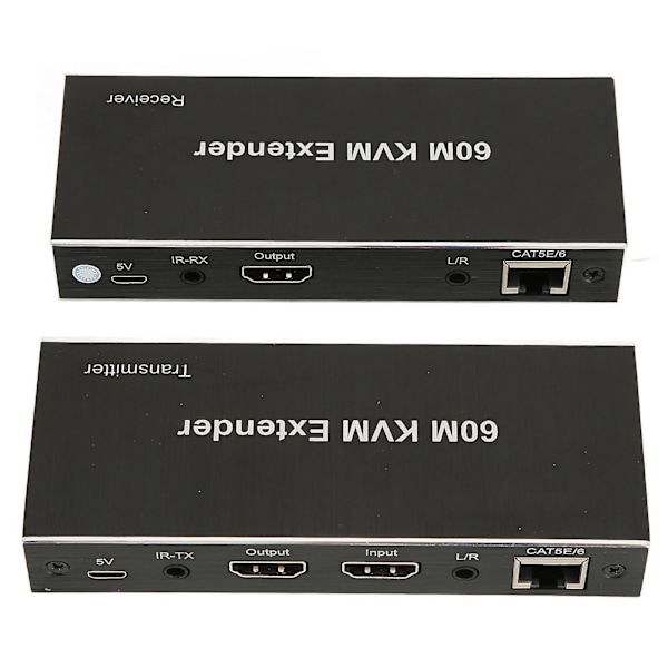 60m KVM Extender Multifunktionell 1080P 60Hz HD Multimedia Interface KVM USB Extender för TV DVD-spelare PC 100?240V