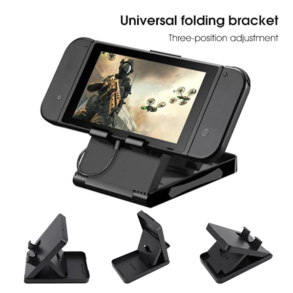 Spilkonsol Stativ Foldbar Skridsikker Base Varmeafledning 3 Niveau Justerbar Håndholdt Spilkonsol Holder til Nintendo Switch/Lite