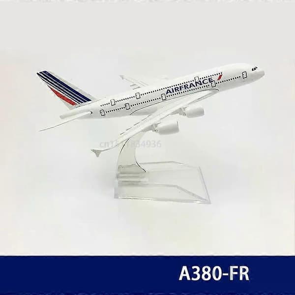 6 tommer 15 CM A380 A350 A330 A320 Concorde Støbt Flymodel Til Gaveindsamling A380 FR
