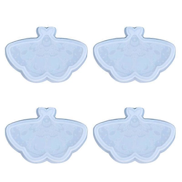 4 stk. Sommerfugl-underlag Silikon Resin Former Vakker Sommerfuglform for Resin Casting DIY