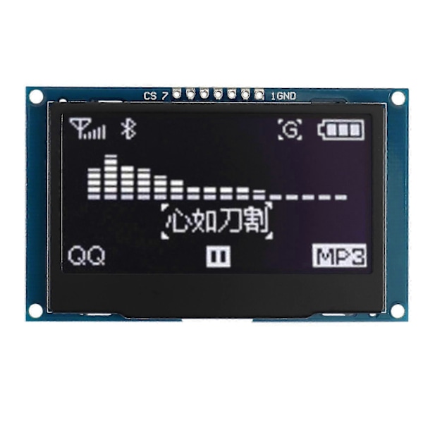 WJTG 2.42 tum 12864 128x64 OLED Display Modul IIC I2C SPI Seriell LCD-skärm för C51 STM32 SSD1309 (whiJ