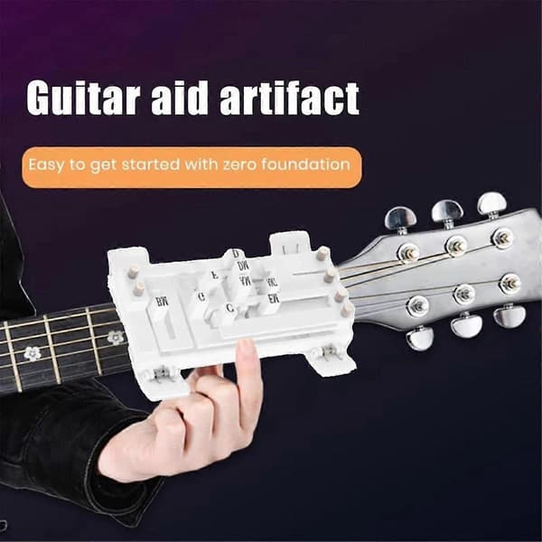 Gitarrinlärningshjälpmedel OneTouch Ackord Tryckare Gitarrinlärningsverktyg Gitarrackordtränare Övning Ai