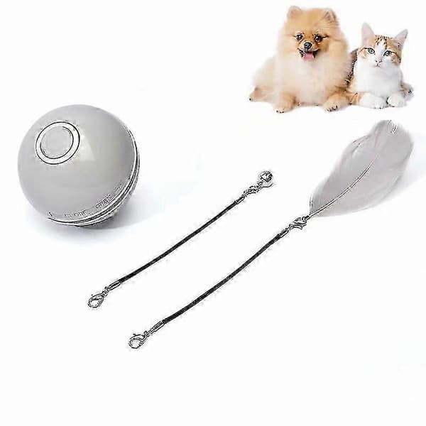 Smart USB-laddande Laser Rolig Kattleksaksboll - Kattleksak (grå)