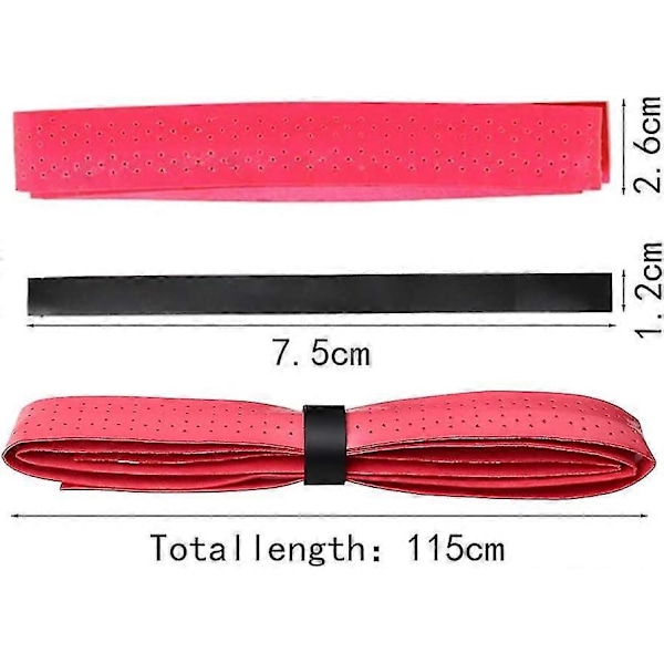 5 stk. Ketsjergreb, badminton tennis Over Grip Tape Åndbare Huller Super Absorberende Anti Slip (5 farver)