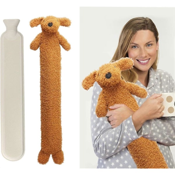 Extra Lång 2L Varmvattenflaska med Sherpa-överdrag