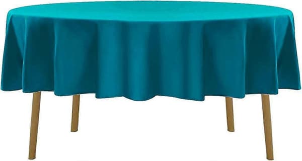 2-pack Vattentät Rund Bordsduk. 70 Tum Polyester Bordsdukar. Skrynkelfri