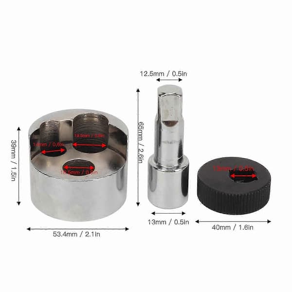 Pinnboltfjernerverktøy 5 til 19 mm Multipurpose Bolt Extractor Mutterdeler for ødelagte bolt Remover Beslaglagte pinner