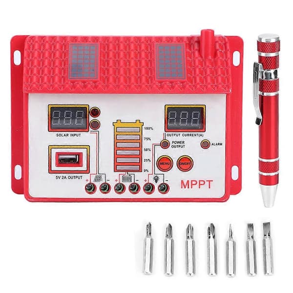 12V MPPT Solar Charge Panel Regulator med LED Display Maksimalt Effektpunkt Sporing Batteri Controller