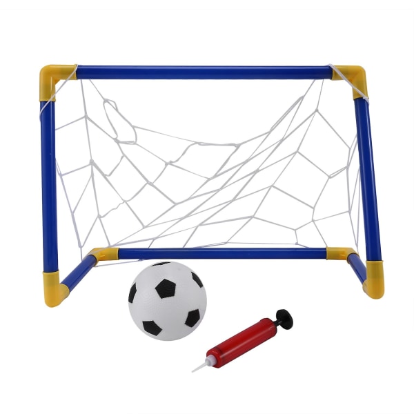 Sammenleggbar Mini Fotball Fotball Målpost Nettsett Med Pumpe Barn Sport Innendørs Utendørs Spill Leker Barn