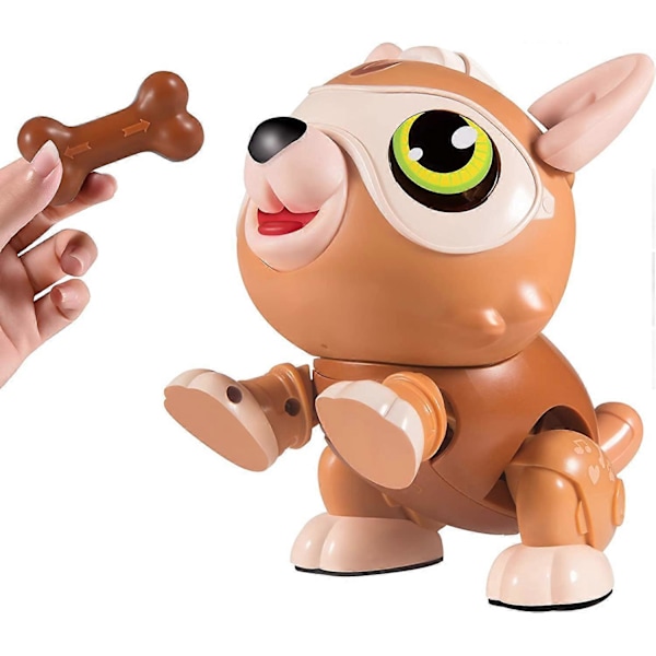 KATEA Børnelegetøj STEM DIY Videnskabeligt Pædagogisk Bygge Robot Hund, Legetøj til 6-12 Årige Drenge og Piger Dyr Smart Hvalp Interaktivt Pædagogisk Legetøj