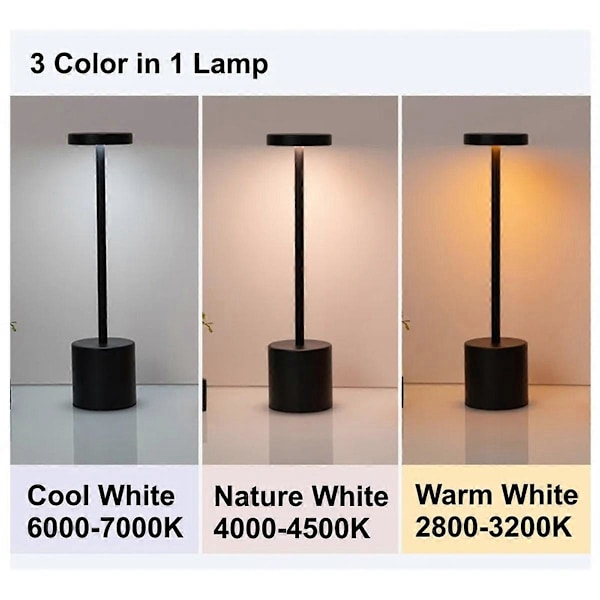 Typ C Uppladdningsbar LED Bordslampa Touch Switch Nattlampa A