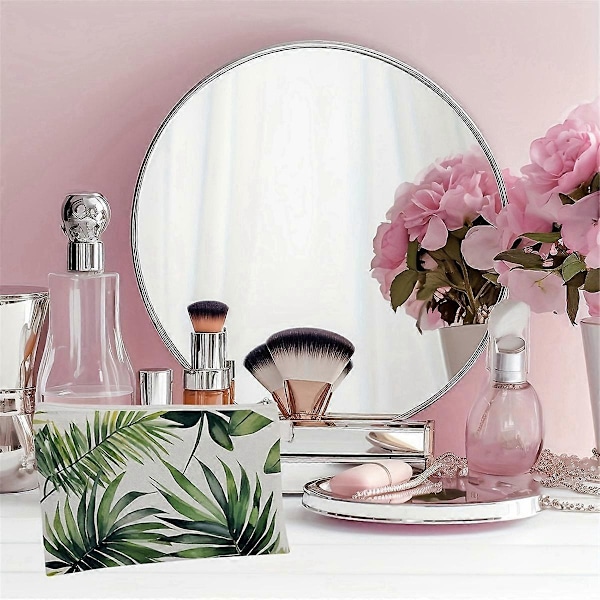 30 stk. Sublimations Blanko Makeup Tasker Bulk, Hvid Lærredstaske