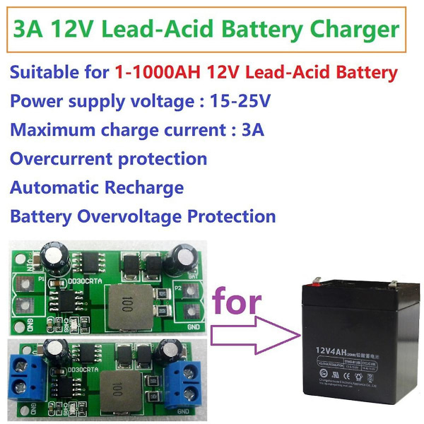 3a 12v 1-1000ah bly-syra batteriladdare Ackumulator laddare för ups bil motorcyklar elektrisk väg