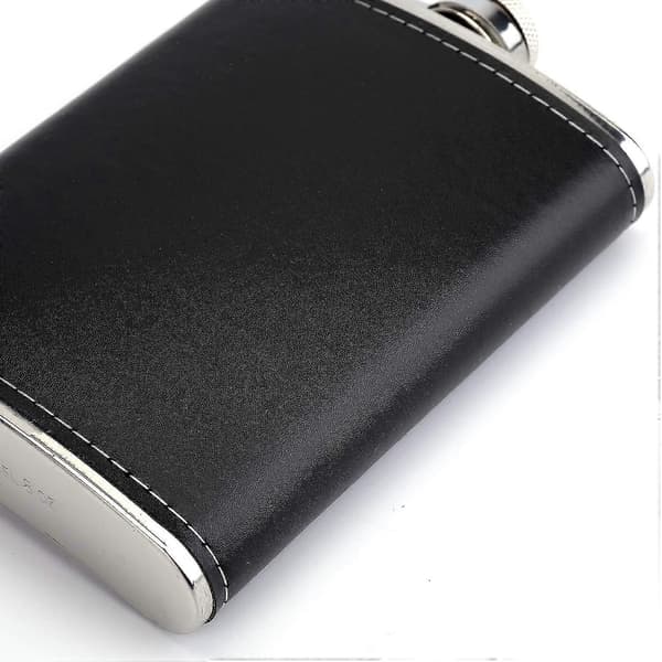 4-pak Hip Flask for brennevin, 8 oz rustfritt stål lekkasikkert lommeflaske med trakter