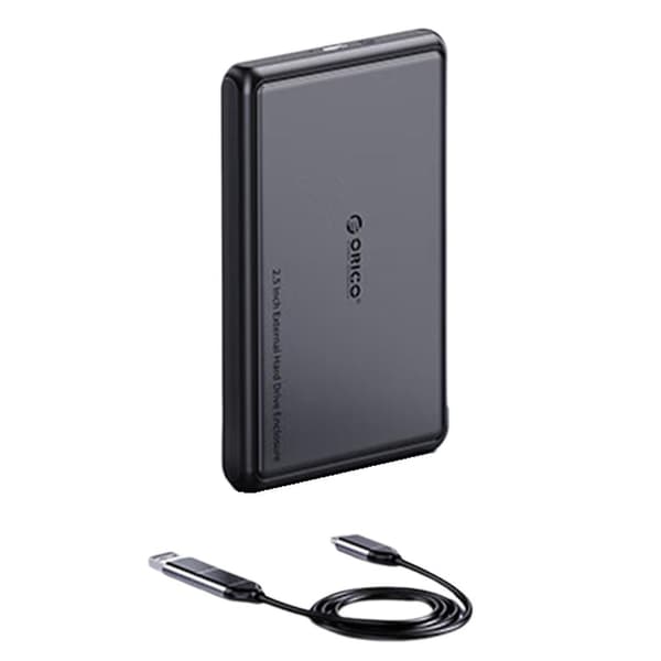 2,5 tommer eksternt HDD-kabinet SATA til Type-C harddisk kabinet til SSD HDD PC bærbar computer