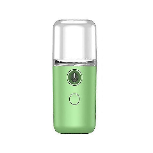 Sprayutrustning USB Uppladdningsbar Ansiktsfuktande Spray Bärbar Hudvård Återfuktande Instrument Grön (1st, Grön)
