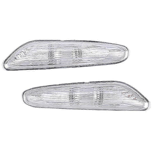 WJTG Sidomarkeringsblinkers Lampskärm Vänster & Höger passar för E90/E91/E92/E93 2006-2011 (#02)J