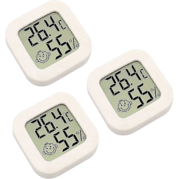 3 Delar Mini Digital Inomhus Termometer Hygrometer Luftfuktighet Temperatur LCD-skärm Bluetooth Sensor Trådlös Termometer
