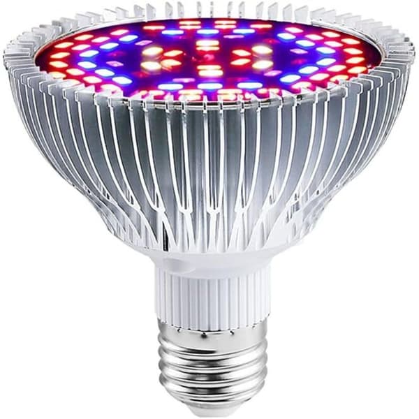 LED plantelampe, 30W fuldspektret E27 LED-pære til stueplanter og drivhuse