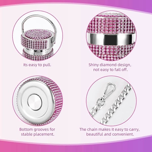Bling Diamant Termosflaska. Glittervattenflaskor. - Rostfritt stål