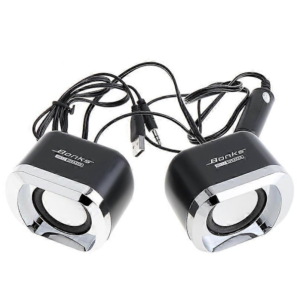 Høyeffekt Full Range Stereo Subwoofer PC-høyttaler Bærbar Bass Musikk DJ USB Datamaskin Høyttalere for